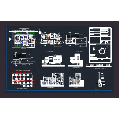 Plano de vivienda unifamiliar