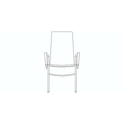 Silla Vista El Alzado Frontal