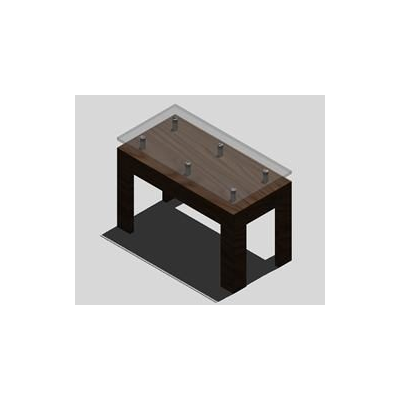 Elegant Table with Glass Top