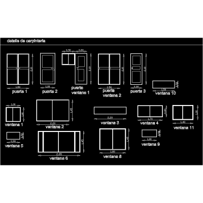 Detalles de Ventanas y Puertas