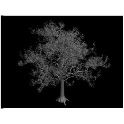 Árbol ornamental 3D