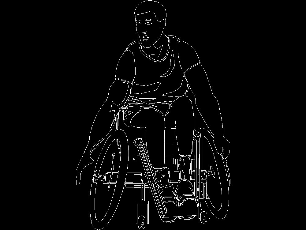 Persona en silla de ruedas