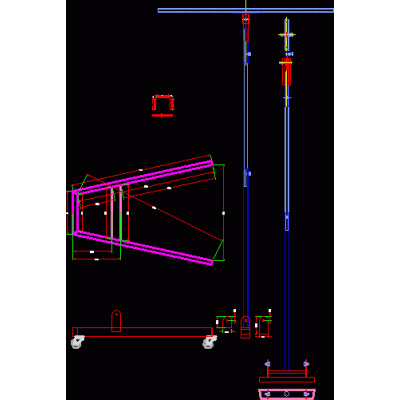 Base Movil para Lampara de Taller