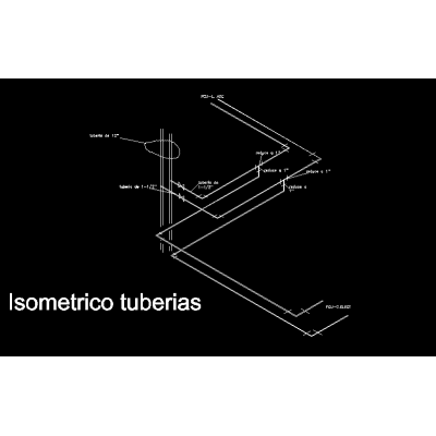 Isometrico tuberias de agua helada