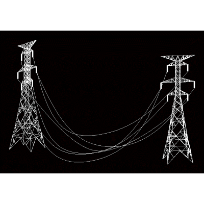 electricity pylons 3d