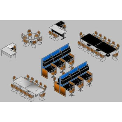 Muebles 3d oficina 3d