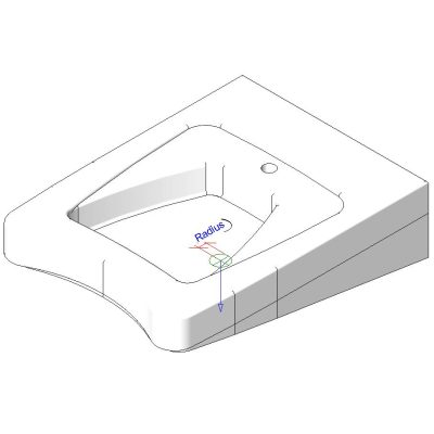 Lavabo Mural Morningside 3D