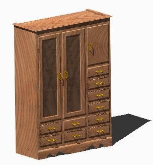 chest of drawers in 3d