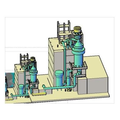 Sistema de secado planta detergentes - 3d