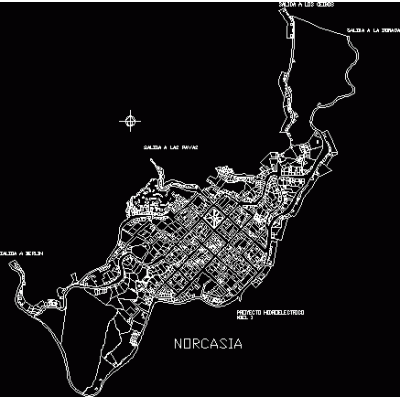 Mapa base de norcasia para el plan de ordenamiento territorial.