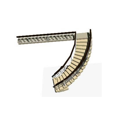 Escalera Helicoidal con Pasamanos de Acero