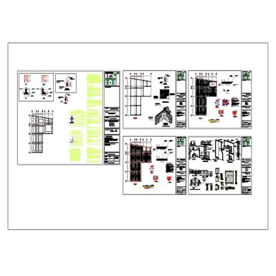 Plano de cimentaciones y losas de entre piso edificio multifuncional de 3 niveles