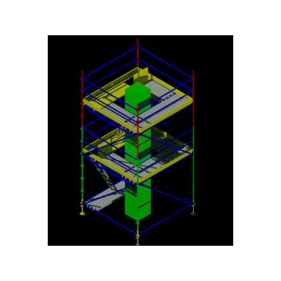 Andamio para columnas 3d