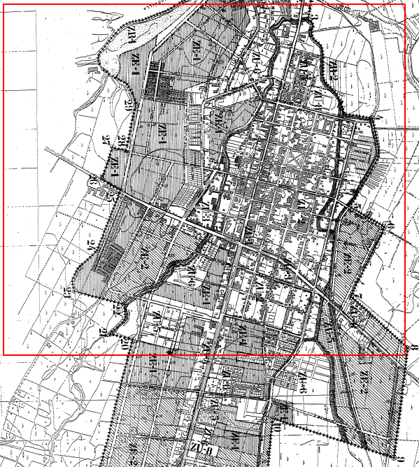 Regulierungskarte der Gemeinde der Region San Javier-Septima