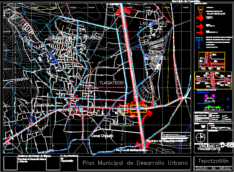 Estradas e transportes do município de Tepotzotlan