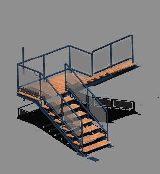 Escalier deux sections