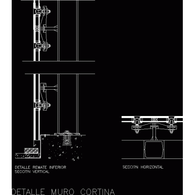 Detalle muro cortina