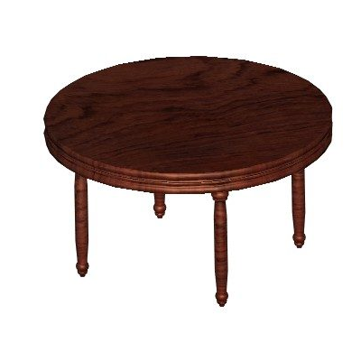 Elegant Wooden Circular Table