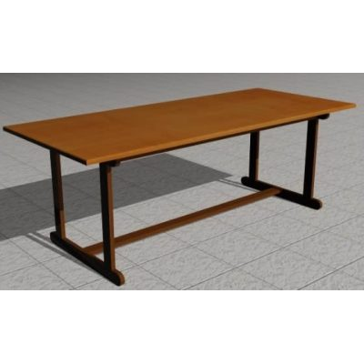Extendable wooden table 210x90x74 cm