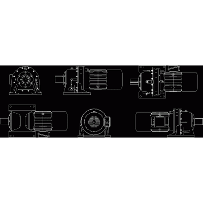 Dessins détaillés du moteur à engrenages