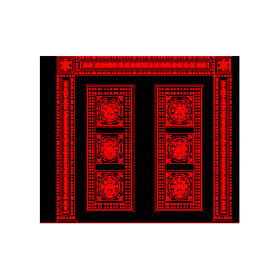 Puerta principal de madera