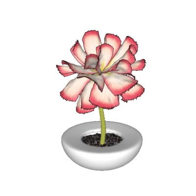 Flores 3d de alta definicion con textura