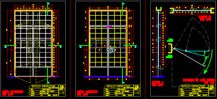 Puerta metalica (fierro) 3 capas