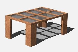 mesa de centro em 3d