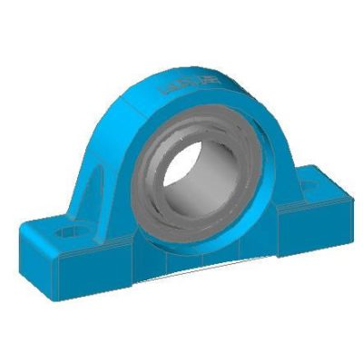 Chumacera de pie liviana para eje de 3 d.