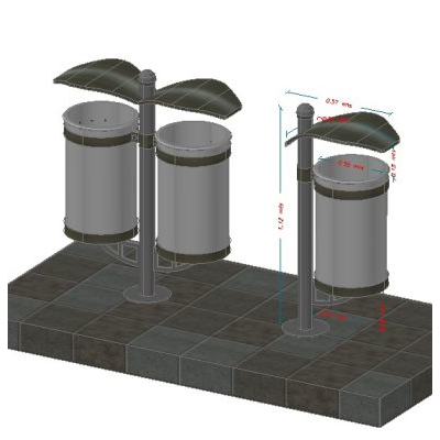 Basurero 3d