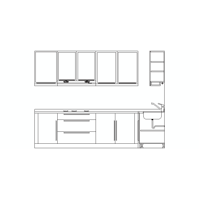 Amueblamiento De Cocina En Alzado