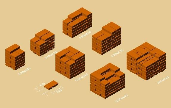 3d brick pillars
