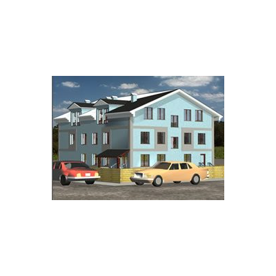 Modelo 3D de Edificio Residencial