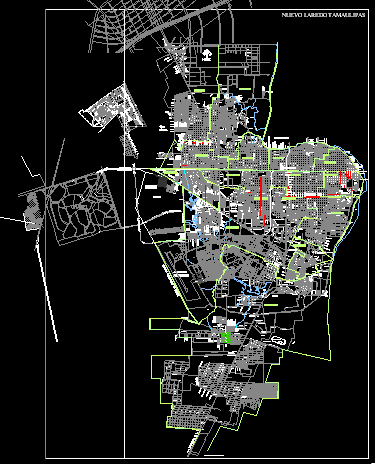 Mappa di Nuevo Laredo - Messico