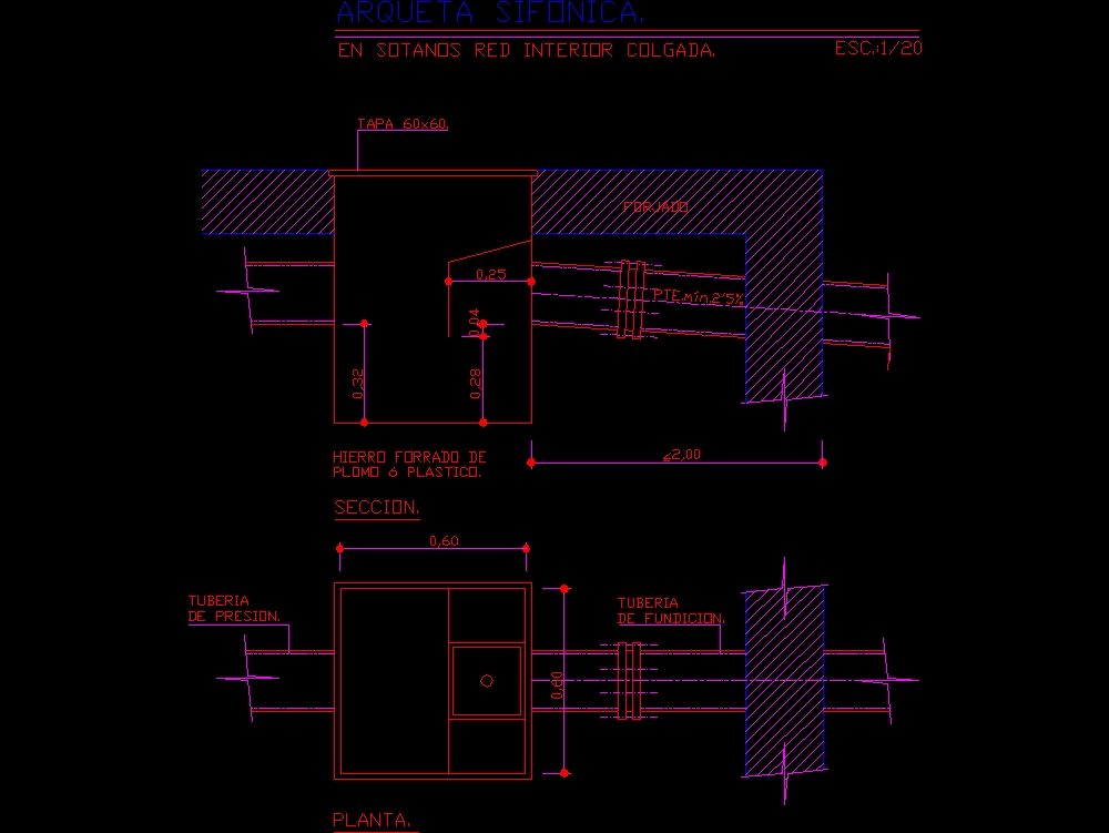 Siphonic casket hanging interior network
