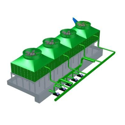 Torres de enfriamiento 3d