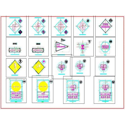 Senaletica vial - autocad