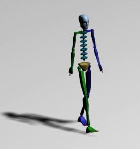 Animationsschritte - Skelett