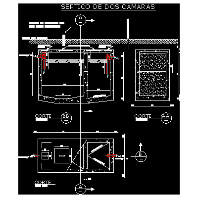 Septico de dos camaras