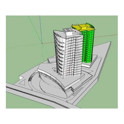 Edificio de apartamentos 3d