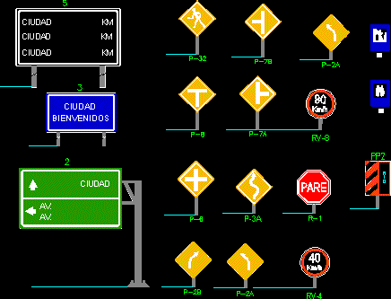 sinais de trânsito
