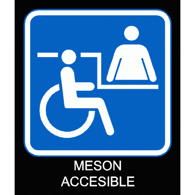 Simbolo meson accesible