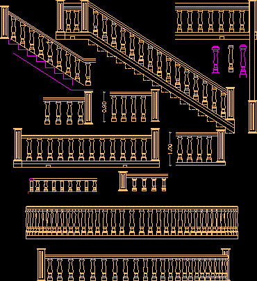 detail of balustrades