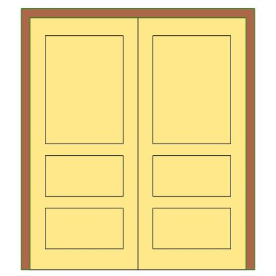 Puerta 2 hojas
