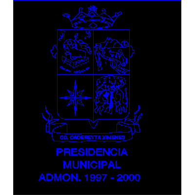 Official coat of arms of the municipality of Cadereyta Nuevo Leon Mexico