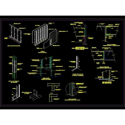 Detalles de tabiques drywalll