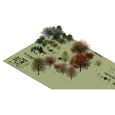 Vegetation revit rvt