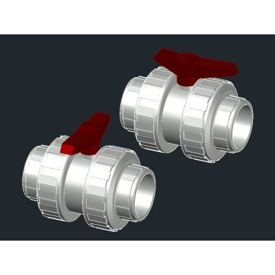 Valvula pvc 3d
