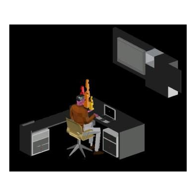 Mobiliario oficina 3d