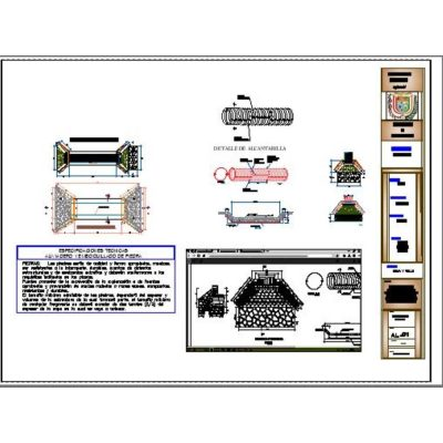 Plano de alcantarillado en trocha - autocad